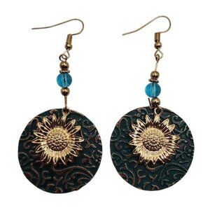 Boho Brocade Sun Earrings